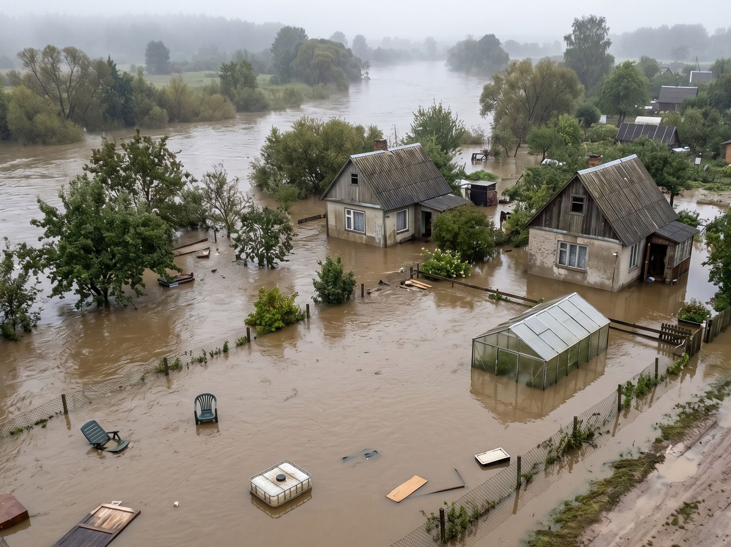 Ārkārtas situāciju dokumentācija ar dronu - plūdi, vētras